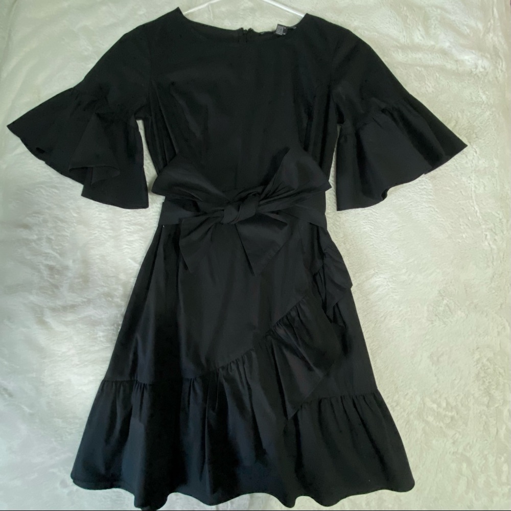 Forever 21 Black Ruffle Dress